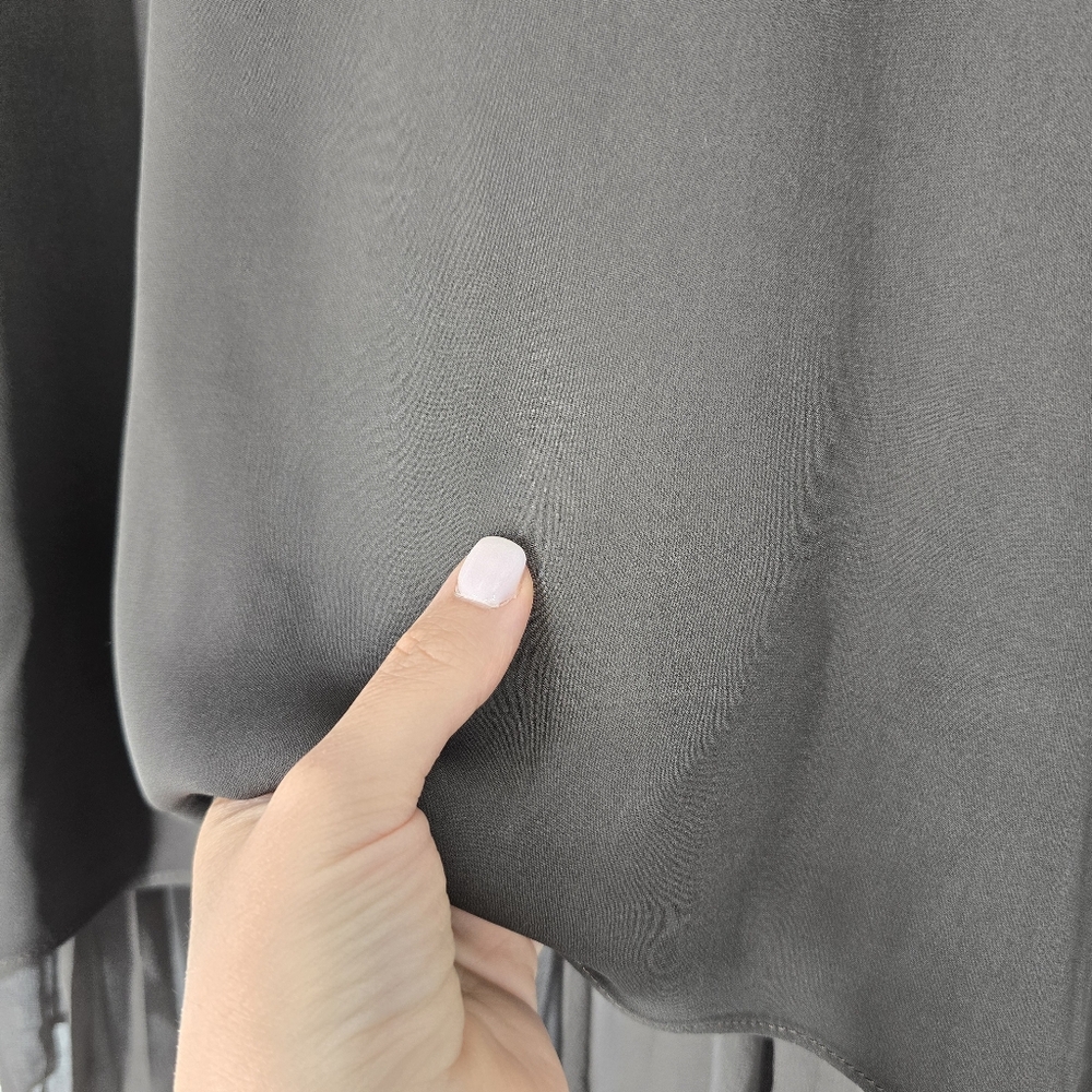 Elie Tahari Green Silk Pleat Back Sleeveless Blouse No Size Fits Like M - Picture 2 of 4